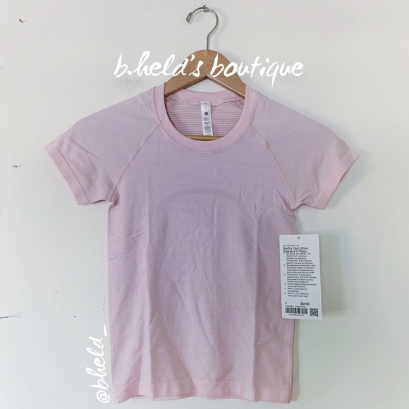 lululemon Swiftly Tech Short Sleeve Shirt 2.0 *Race Length Flush Pink Size 2 NWT - Picture 1 of 12